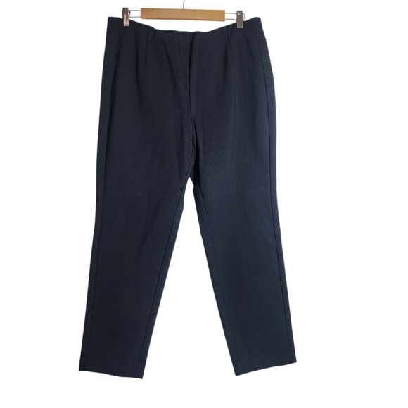 J. Jill Pants - J. Jill Ponte Slim Leg Pants Black Pull On Trousers Large RN 97641